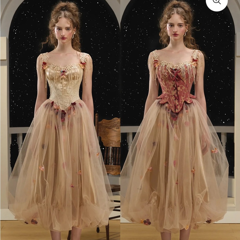 The Oracle of the Blossom Fairy Corset Dress - Picture 6 of 11